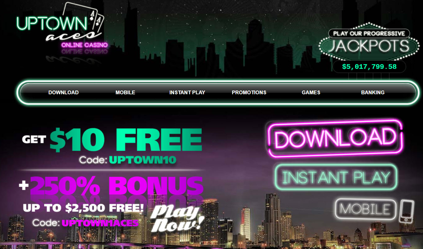 uptown aces no deposit coupon codes