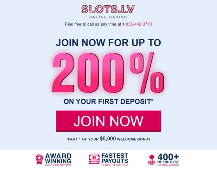 slots lv no deposit required bonus codes