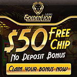 GOLDEN LION CASINO 50 FREE