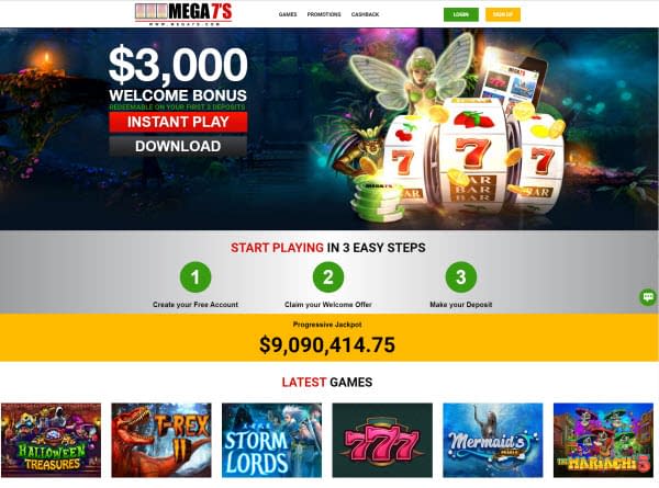 Mega 7 casino no deposit bonus