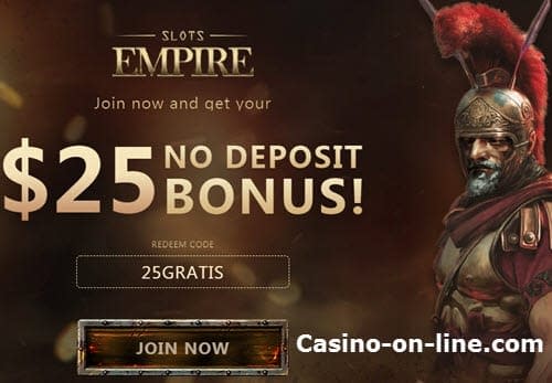 slot empire no deposit bonus codes