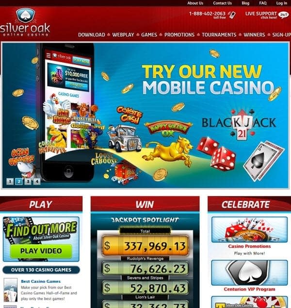 silver oak online casino no deposit codes