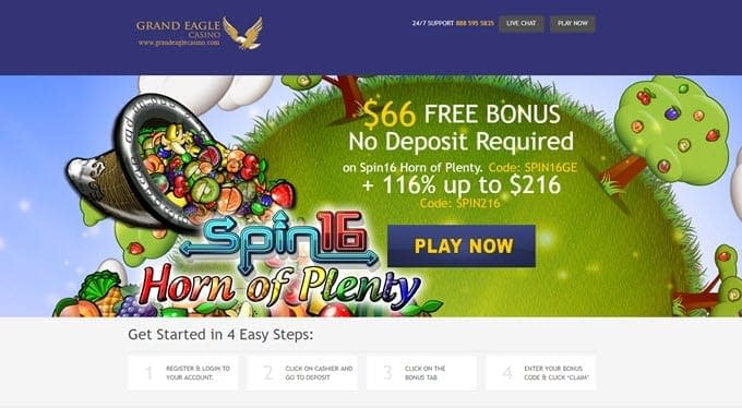 Grand Eagle Casino No Deposit Bonus Codes 2019 Get 66 Free