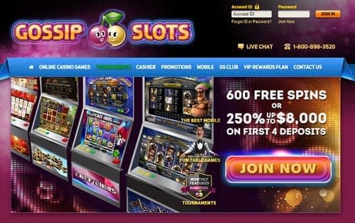 Gossip casino no deposit bonus