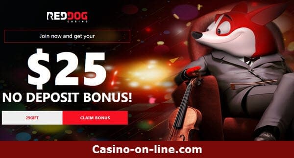 Red Dog Casino no Deposit bonus codes 2019 - $25 free chip