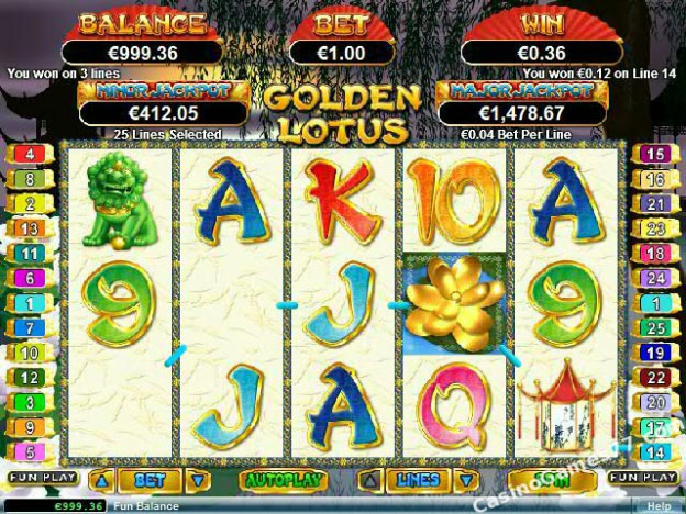 Golden lotus slot free play video poker